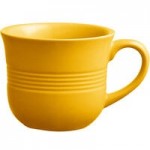 Acopa Capri 4.5 oz. Mango Orange Stoneware Fruit Bowl / Monkey Dish - 48/Case