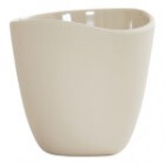 Cal-Mil Bali 24 oz. Black Irregular Round Melamine Dressing Crock - 6/Case