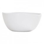 Cal-Mil Bali 24 oz. Black Irregular Round Melamine Dressing Crock - 6/Case