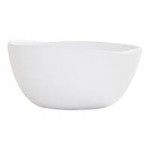 Cal-Mil Bali 24 oz. Black Irregular Round Melamine Dressing Crock - 6/Case