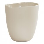 Cal-Mil Bali 24 oz. Black Irregular Round Melamine Dressing Crock - 6/Case