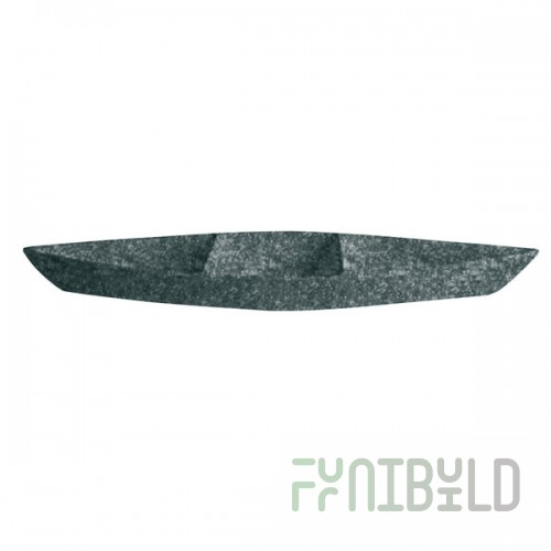 G.E.T. Enterprises BT319-MOD-J Bugambilia 6.9 Qt. Smooth MOD Finish Jade Granite Resin-Coated Aluminum Deep Boat with Dividers