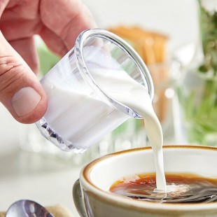 Choice 2 oz. Clear Plastic Creamer / Syrup Cup - 12/Pack