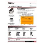 Bunn 36252.0000 Zojirushi 62 oz. Stainless Steel Deluxe Thermal Carafe Orange Top - 12/Case