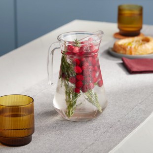 Arcoroc E7254 44 oz. Glass Pitcher with Pour Lip by Arc Cardinal - 6/Case