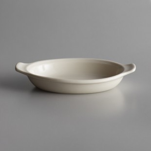 Libbey 950027748 Casablanca 9 oz. Cream White Medium Welsh Porcelain Rarebit - 24/Case