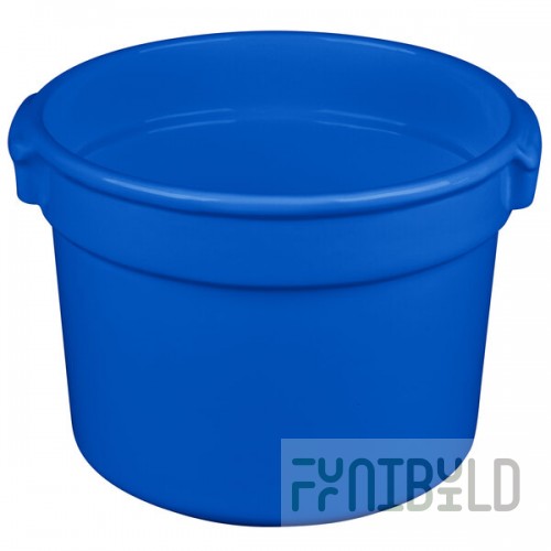 TableCraft CW1310CBL 11 Qt. Blue Cast Aluminum Bain Marie Soup Bowl