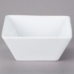 Libbey SL-99 Slate 100 oz. Ultra Bright White Square Porcelain Bowl - 6/Case Libbey SL-99 Slate 100 oz. Ultra Bright White Square Porcelain Bowl - 6/Case