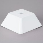 Libbey SL-99 Slate 100 oz. Ultra Bright White Square Porcelain Bowl - 6/Case Libbey SL-99 Slate 100 oz. Ultra Bright White Square Porcelain Bowl - 6/Case