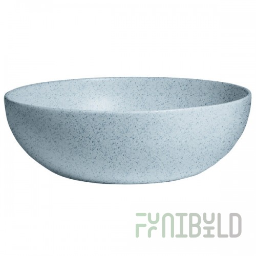 G.E.T. Enterprises BRD18SB Bugambilia 15.9 Qt. Classic Textured Finish Sky Blue Granite Resin-Coated Aluminum Extra Large Deep Round Bowl