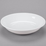 Libbey 911194498 Reflections 38 oz. Aluma White Porcelain Shallow Bowl - 12/Case