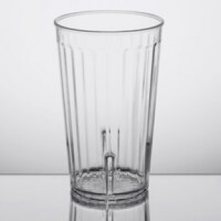 GET 9921-1-CL Bahama 20 oz. Clear Customizable SAN Plastic Pebbled Tumbler - 72/Case