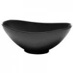 Elite Global Solutions M65OVB Organic Bowls Black Almost Oval 24 oz. Bowl Elite Global Solutions M65OVB Organic Bowls Black Almost Oval 24 oz. Bowl