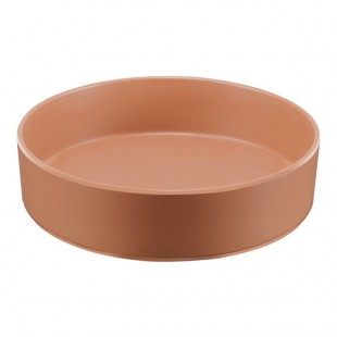 Cal-Mil Hudson 72 oz. Terra Cotta Raised Rim Melamine Bowl Cal-Mil Hudson 72 oz. Terra Cotta Raised Rim Melamine Bowl