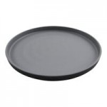 GET Roca Matte 42 oz. Black Melamine Low Street Bowl - 12/Case