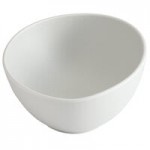 GET Enterprises Riverstone 30 oz. White Irregular Round Matte Melamine Pho / Ramen / Grain Bowl - 24/Case
