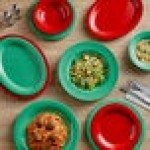 Acopa Foundations 8 oz. Green Wide Rim Melamine Salad Bowl - 12/Pack