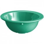 Acopa Foundations 8 oz. Green Wide Rim Melamine Salad Bowl - 12/Pack