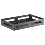 American Metalcraft BR128 Black Twilight Metal Rectangular Multifunctional Riser - 12 1/8 American Metalcraft BR128 Black Twilight Metal Rectangular Multifunctional Riser - 12 1/8