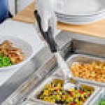 Vollrath 6412120 Jacob's Pride® 1 oz. Black Solid Oval Spoodle® Portion Spoon