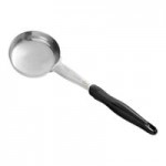 Vollrath 6412120 Jacob's Pride® 1 oz. Black Solid Oval Spoodle® Portion Spoon