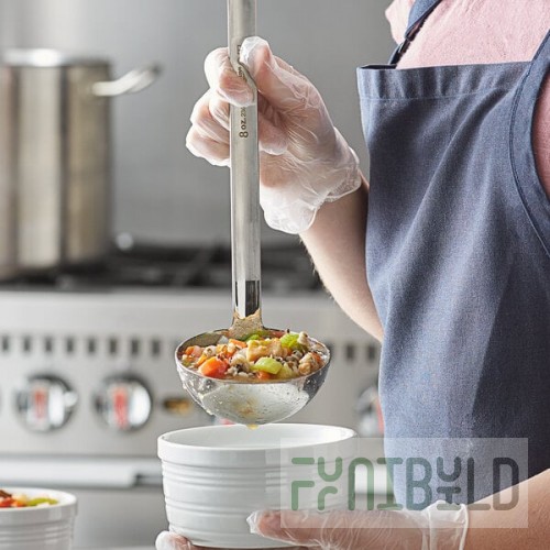Vollrath 4980810 Jacob's Pride® 8 oz. One-Piece Stainless Steel Ladle