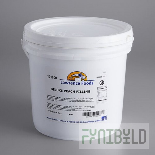 Lawrence Foods 20 lb. Pail Peach Pie Filling