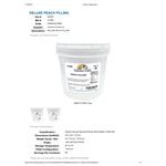 Lawrence Foods 20 lb. Pail Peach Pie Filling Lawrence Foods 20 lb. Pail Peach Pie Filling