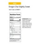 Oregon Chai Organic Slightly Sweet Chai Tea Latte 1:1 Concentrate 32 fl. oz. - 6/Case