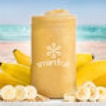 Smartfruit Sunny Banana 100% Fruit Puree Beverage Mix 48 fl. oz. - 6/Case