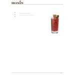 Monin Premium Wildberry Flavoring Syrup 1 Liter - 4/Case