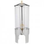 Vollrath 46255 9 Qt. New York, New York Retractable Dripless Chafer Full Size with Brass Trim