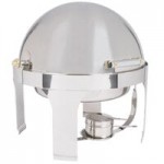 Vollrath 46255 9 Qt. New York, New York Retractable Dripless Chafer Full Size with Brass Trim