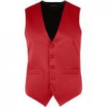 Henry Segal Men's Customizable Gray Satin Server Vest - 2XL Henry Segal Men's Customizable Gray Satin Server Vest - 2XL