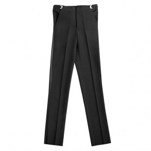 Henry Segal Men's Black Flat Front Adjustable Waist Tuxedo Pants - 31