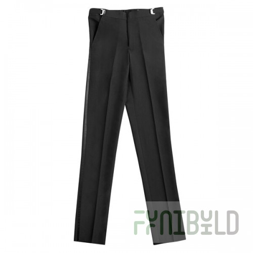 Henry Segal Men's Black Flat Front Adjustable Waist Tuxedo Pants - 31