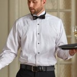 Henry Segal Men's Black Flat Front Adjustable Waist Tuxedo Pants - 31
