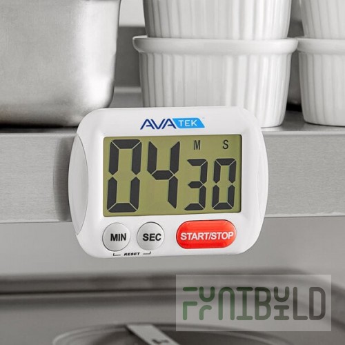AvaTek Extra Large Display Digital 100 Minute Kitchen Timer