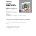 AvaTek Extra Large Display Digital 100 Minute Kitchen Timer
