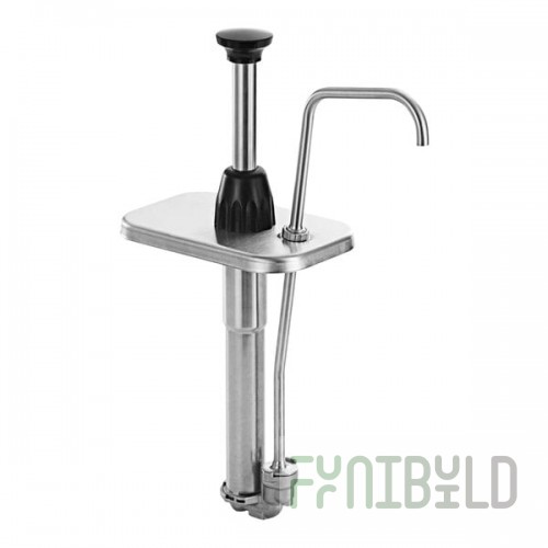 Server 87660 Stainless Steel 2 oz. Pump with Lid for Standard 3.5 Qt. Fountain Jar