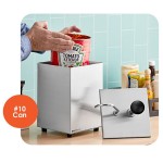 ServSense Single 3.7 Qt. Stainless Steel Condiment Pump Dispenser with 1 oz. Stainless Steel Pump