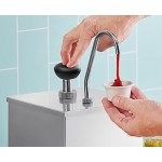 ServSense Single 3.7 Qt. Stainless Steel Condiment Pump Dispenser with 1 oz. Stainless Steel Pump