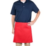 Intedge Red Poly-Cotton 4-Way Waist Apron - 38 Intedge Red Poly-Cotton 4-Way Waist Apron - 38
