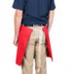 Intedge Red Poly-Cotton 4-Way Waist Apron - 38 Intedge Red Poly-Cotton 4-Way Waist Apron - 38