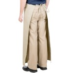 Intedge Beige Poly-Cotton Bistro Apron with 2 Pockets - 38 Intedge Beige Poly-Cotton Bistro Apron with 2 Pockets - 38