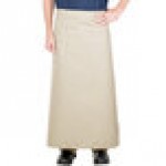 Intedge Beige Poly-Cotton Bistro Apron with 2 Pockets - 38 Intedge Beige Poly-Cotton Bistro Apron with 2 Pockets - 38