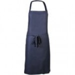 Mercer Culinary M61120BCS Genesis® Chalk Stripe Poly-Cotton Bib Apron with Adjustable Neck - 33 Mercer Culinary M61120BCS Genesis® Chalk Stripe Poly-Cotton Bib Apron with Adjustable Neck - 33