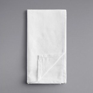 Oxford White 100% Ringspun Cotton Birdseye Border Cloth Napkins, 22 Oxford White 100% Ringspun Cotton Birdseye Border Cloth Napkins, 22