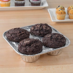 D&W Fine Pack 19430 4 Cavity Foil Texas / Jumbo Muffin Pan - 250/Case D&W Fine Pack 19430 4 Cavity Foil Texas / Jumbo Muffin Pan - 250/Case