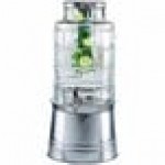 Stylesetter Patchwork 2.4 Gallon Glass Beverage Dispenser with Fruit Infuser and Galvanized Metal Base by Jay Companies